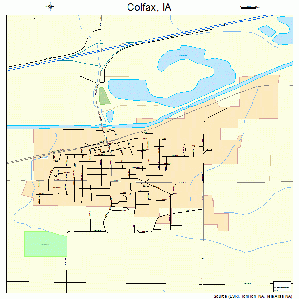 Colfax, IA street map