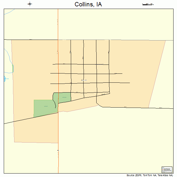 Collins, IA street map