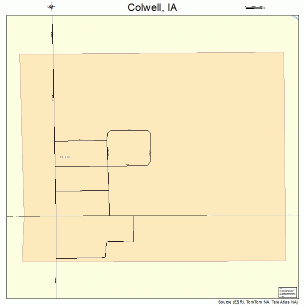 Colwell, IA street map