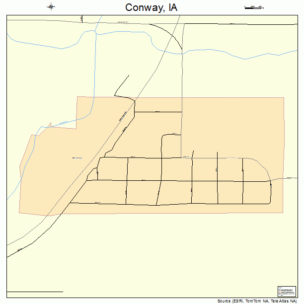 Conway, IA street map
