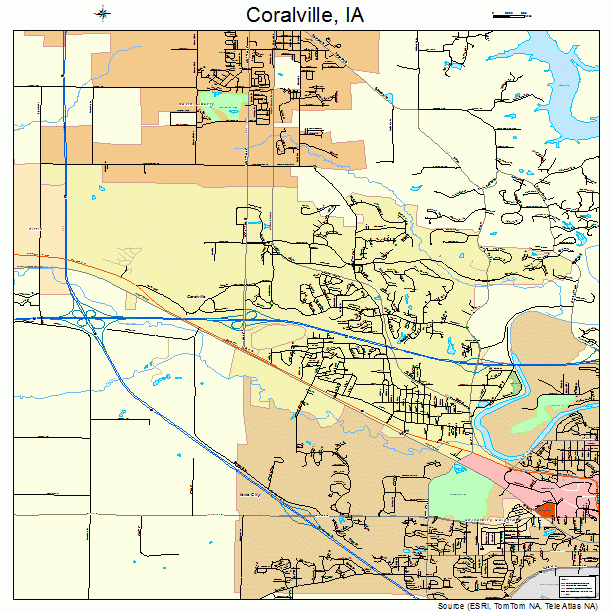 Coralville, IA street map