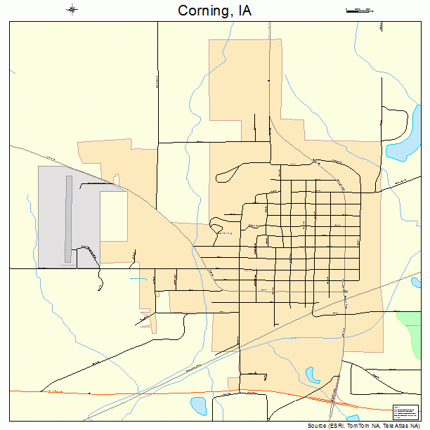 Corning, IA street map