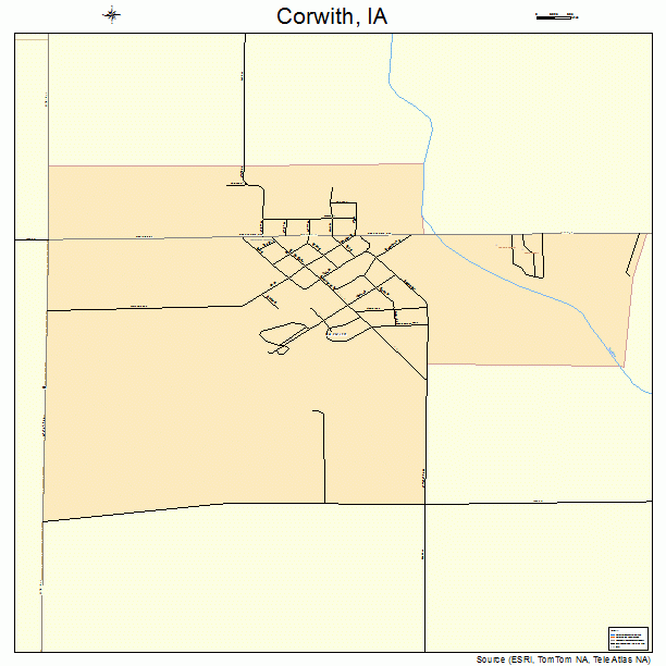 Corwith, IA street map