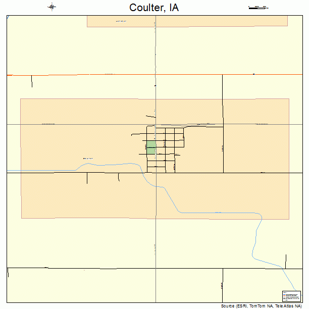 Coulter, IA street map