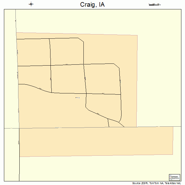 Craig, IA street map