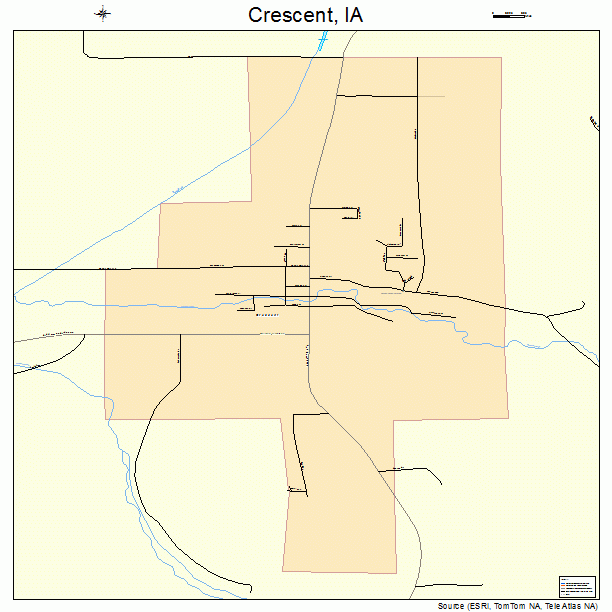 Crescent, IA street map