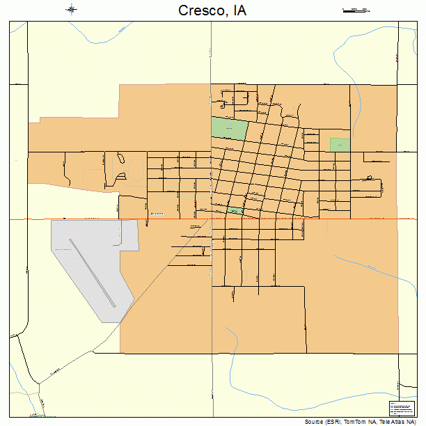 Cresco, IA street map