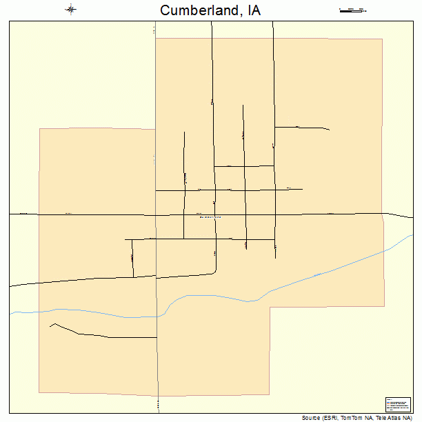 Cumberland, IA street map