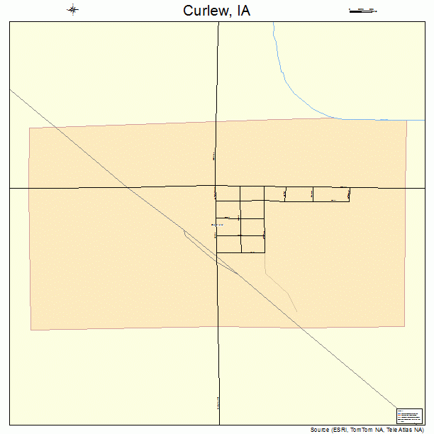 Curlew, IA street map