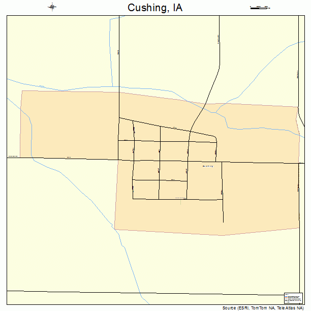 Cushing, IA street map