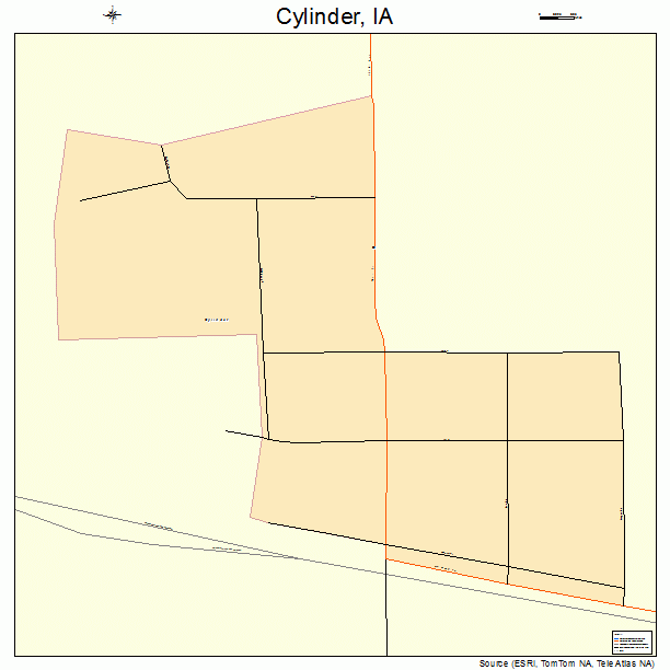 Cylinder, IA street map