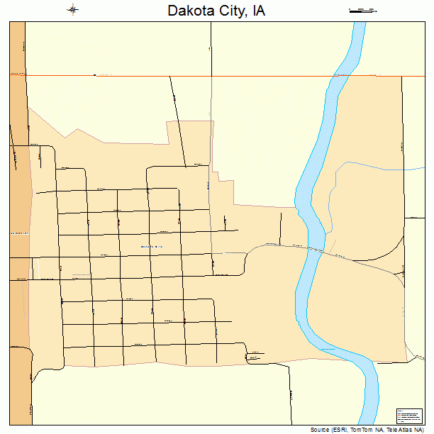 Dakota City, IA street map