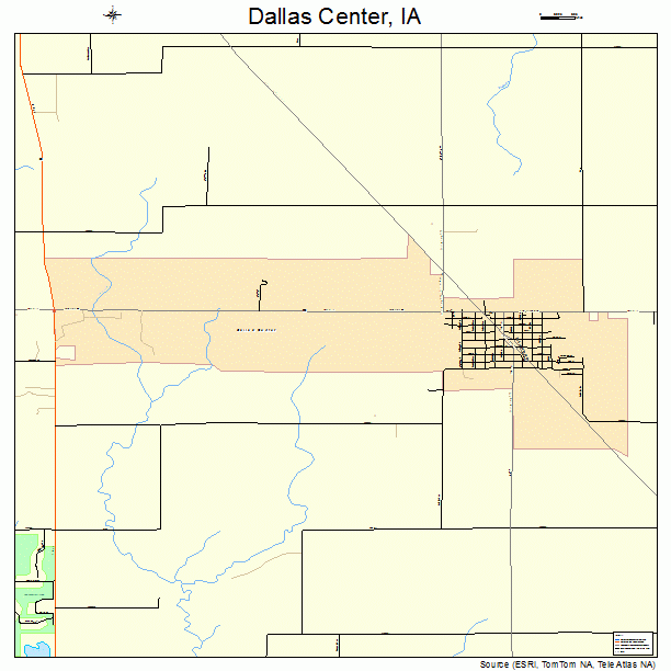 Dallas Center, IA street map