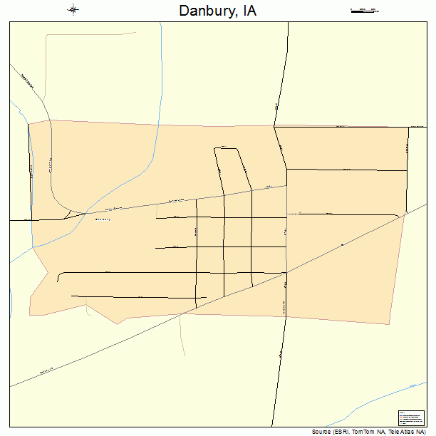Danbury, IA street map