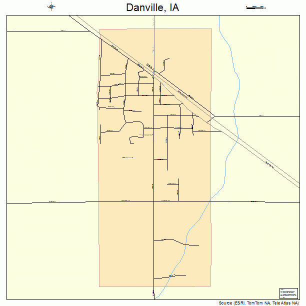 Danville, IA street map