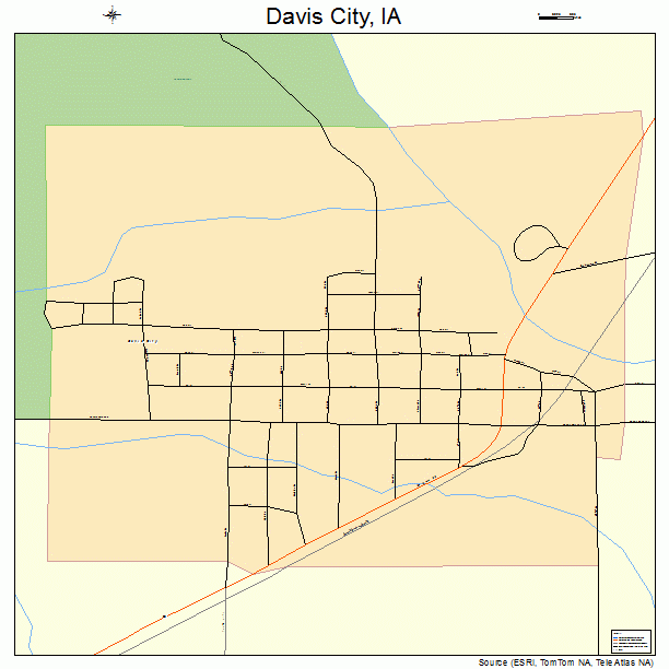 Davis City, IA street map