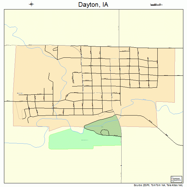 Dayton, IA street map