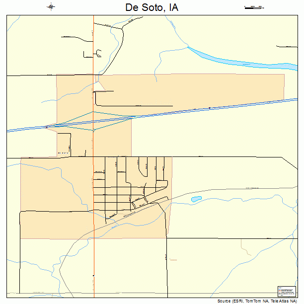 De Soto, IA street map