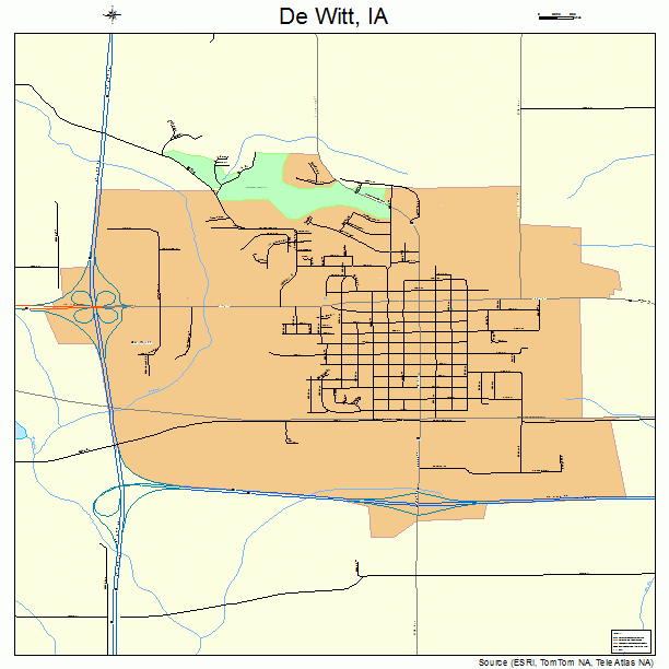 De Witt, IA street map