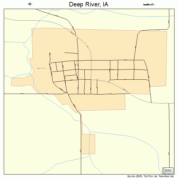 Deep River, IA street map