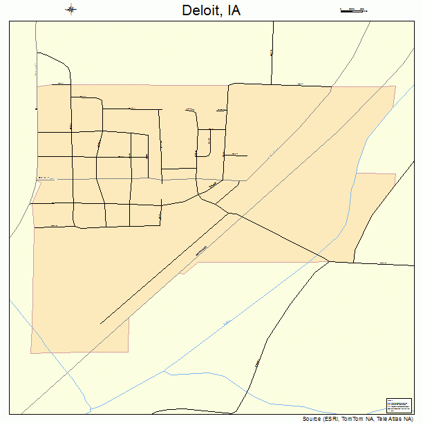 Deloit, IA street map