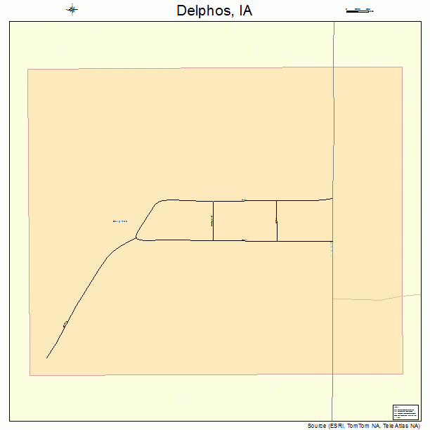 Delphos, IA street map