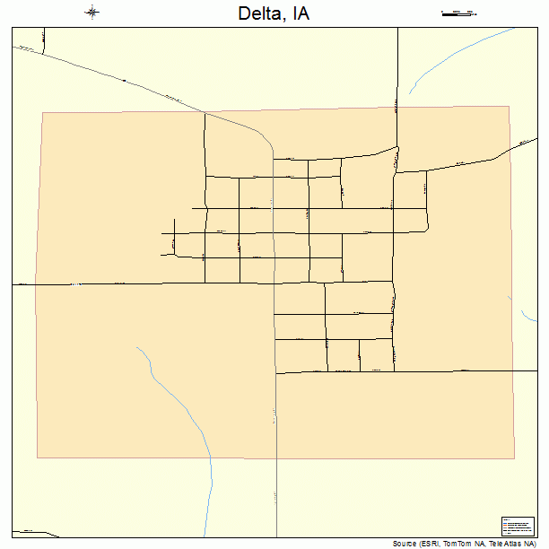 Delta, IA street map
