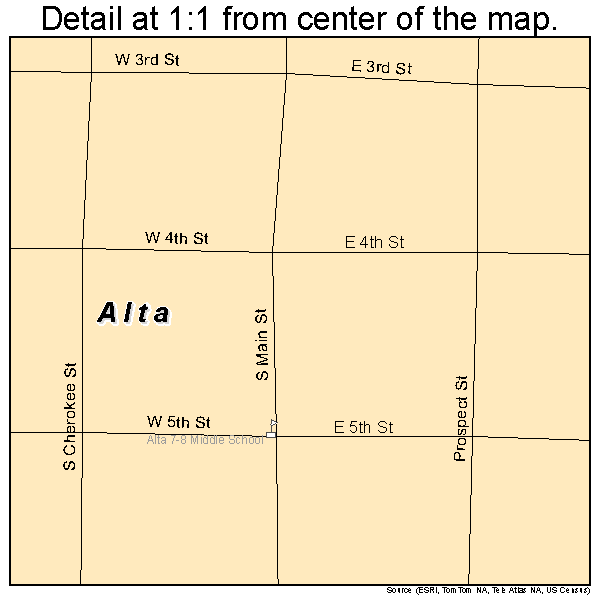 Map Alta Iowa 