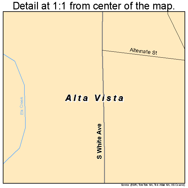 Alta Vista, Iowa road map detail