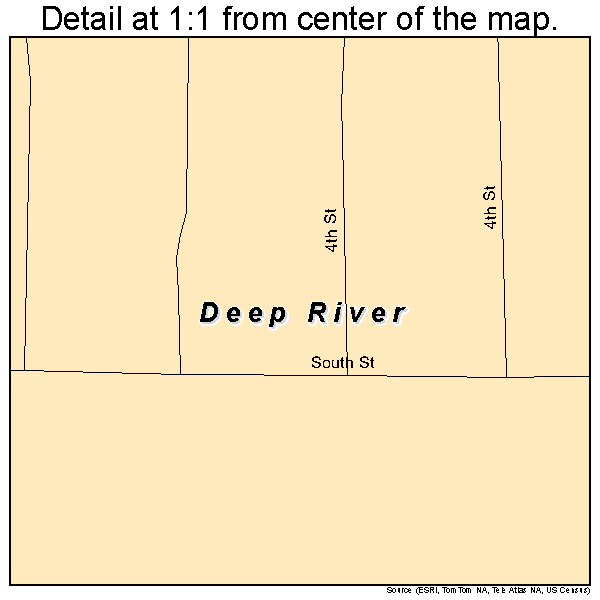 Deep River, Iowa road map detail