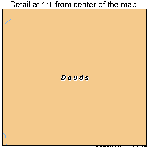 Douds, Iowa road map detail