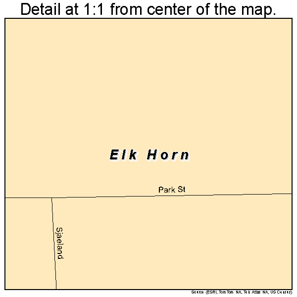 Elk Horn, Iowa road map detail