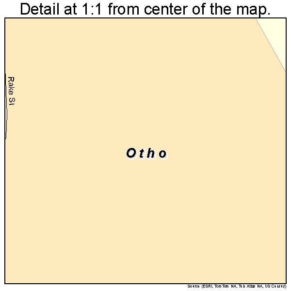 Otho, Iowa road map detail