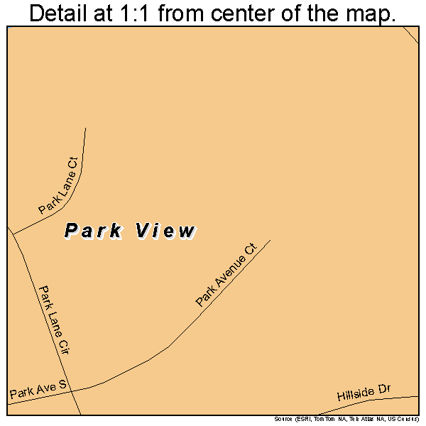 Park View, Iowa road map detail