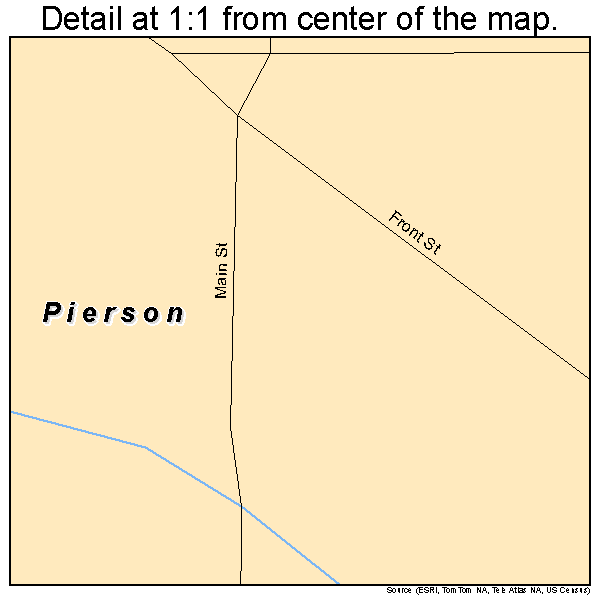 Pierson, Iowa road map detail