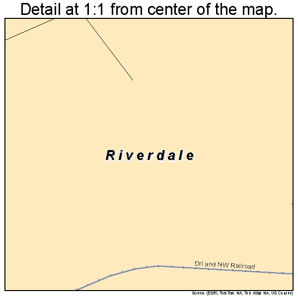 Riverdale, Iowa road map detail