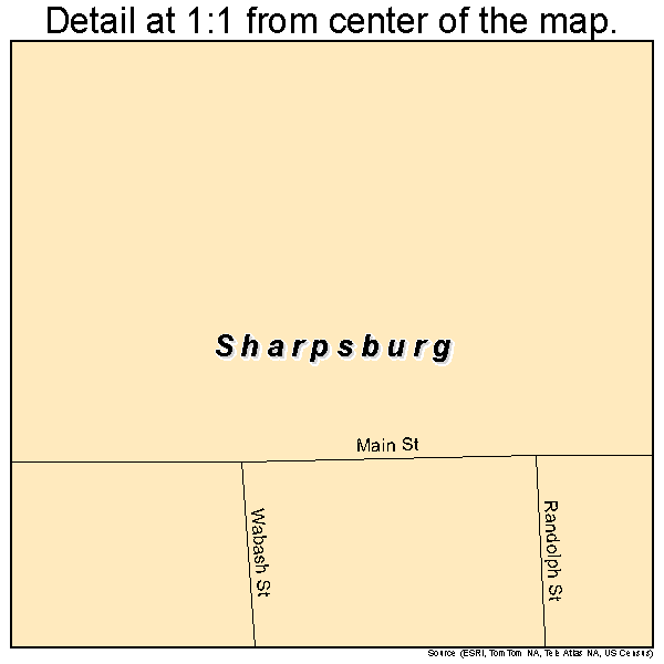 Sharpsburg, Iowa road map detail