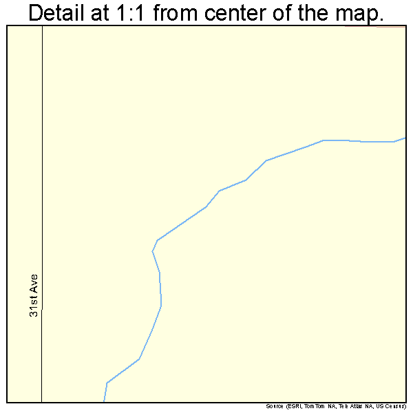 Urbana, Iowa road map detail