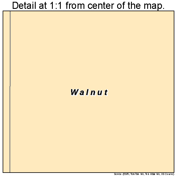Walnut, Iowa road map detail