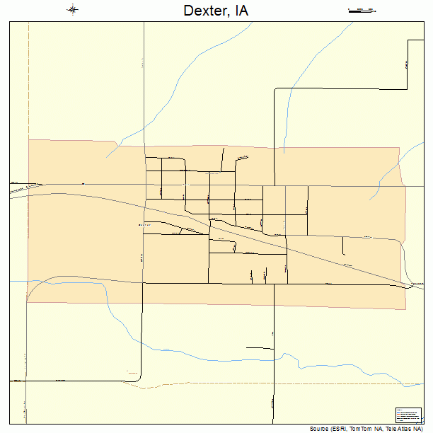 Dexter, IA street map