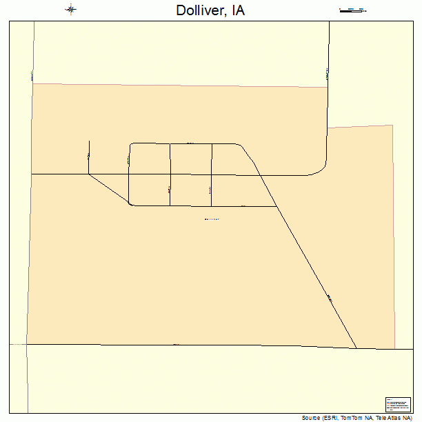Dolliver, IA street map