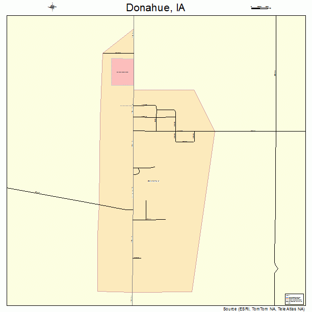 Donahue, IA street map