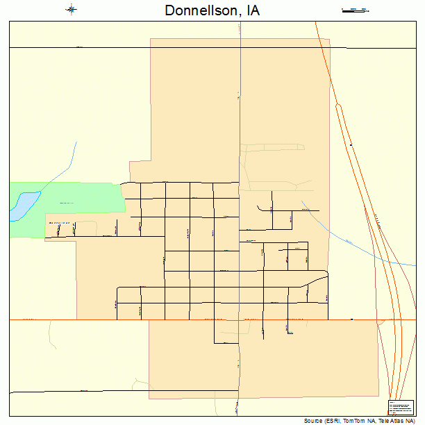 Donnellson, IA street map