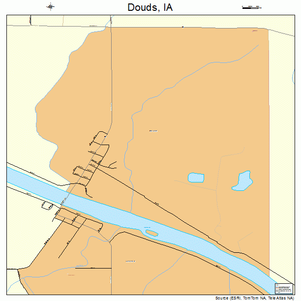 Douds, IA street map