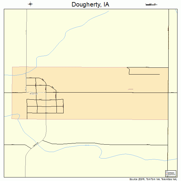 Dougherty, IA street map