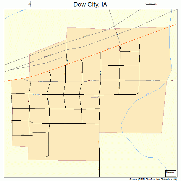 Dow City, IA street map