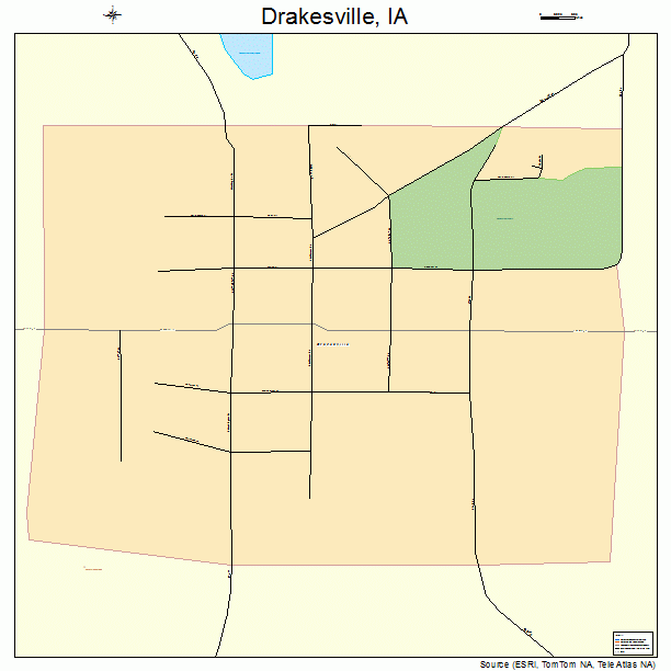 Drakesville, IA street map