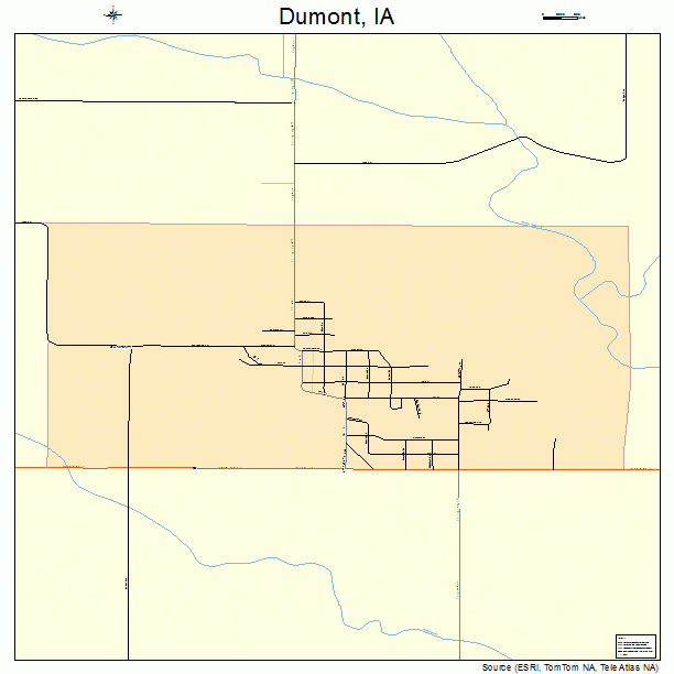 Dumont, IA street map