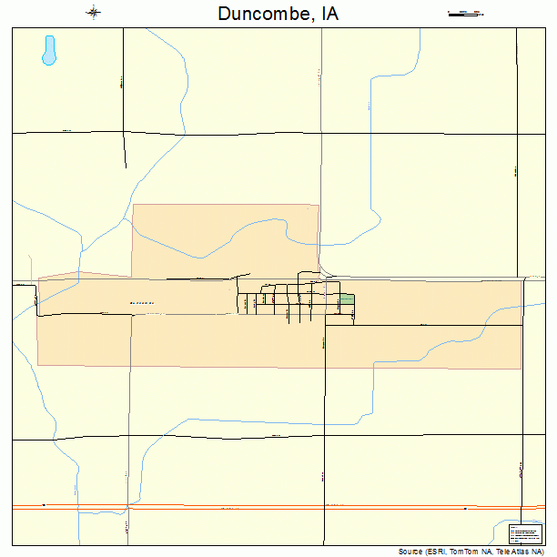 Duncombe, IA street map