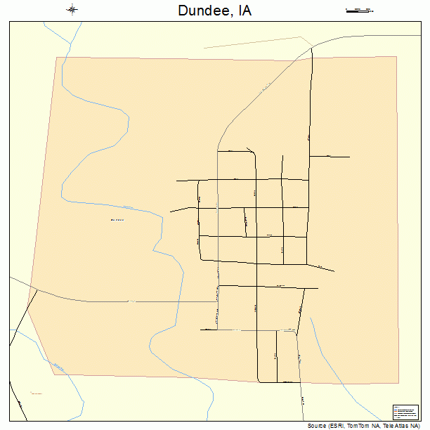 Dundee, IA street map